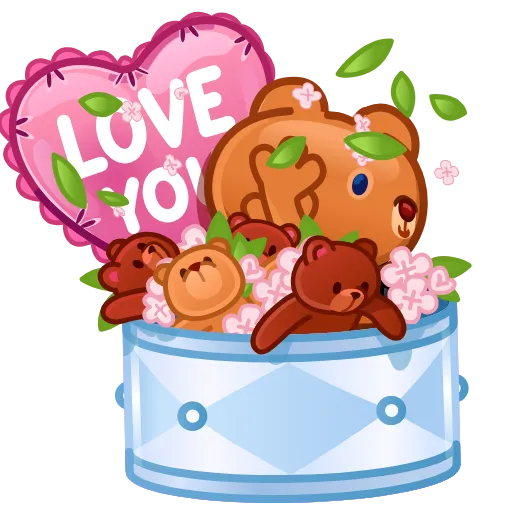 🗃 Эмодзи «Love You» для Telegram