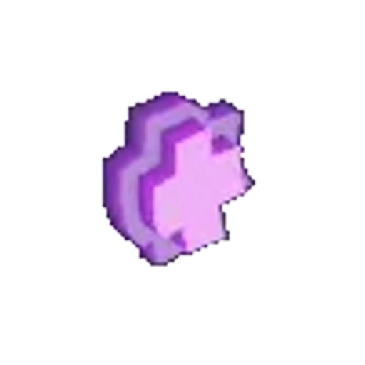 🔠 Эмодзи «Сиреневые качели 3D шрифт» для Telegram