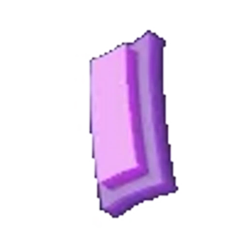 🔠 Эмодзи «Сиреневые качели 3D шрифт» для Telegram