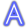 Стикерпак Синий шрифт для Telegram