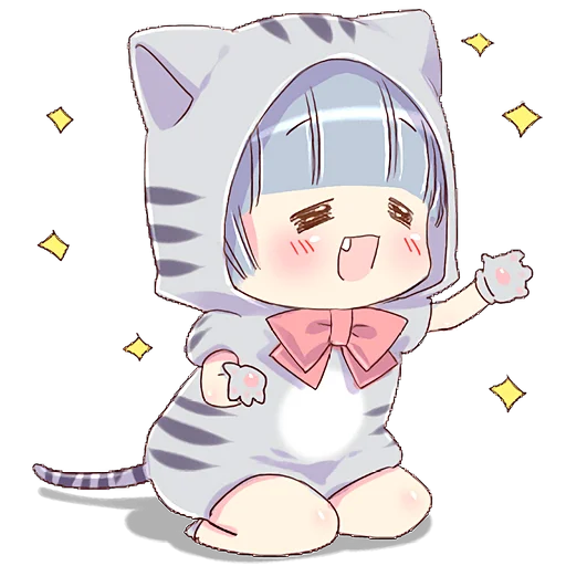 🤗 Стикер «Котейкины ушки» для Telegram