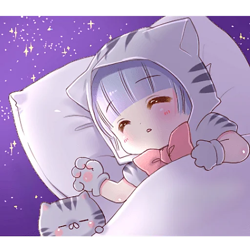 😴 Стикер «Котейкины ушки» для Telegram