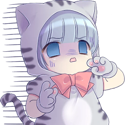 😣 Стикер «Котейкины ушки» для Telegram