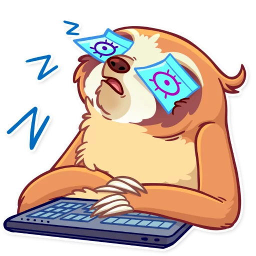 😴 Стикер «Pretty Lazy» для Telegram