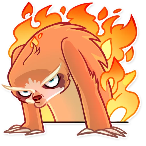 😠 Стикер «Pretty Lazy» для Telegram