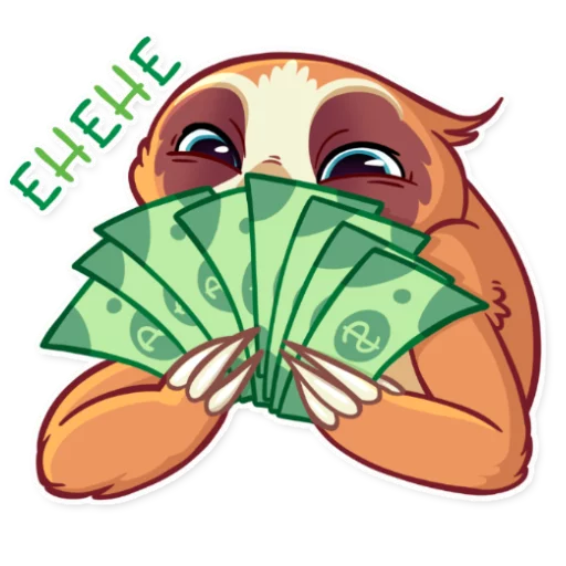 💵 Стикер «Pretty Lazy» для Telegram