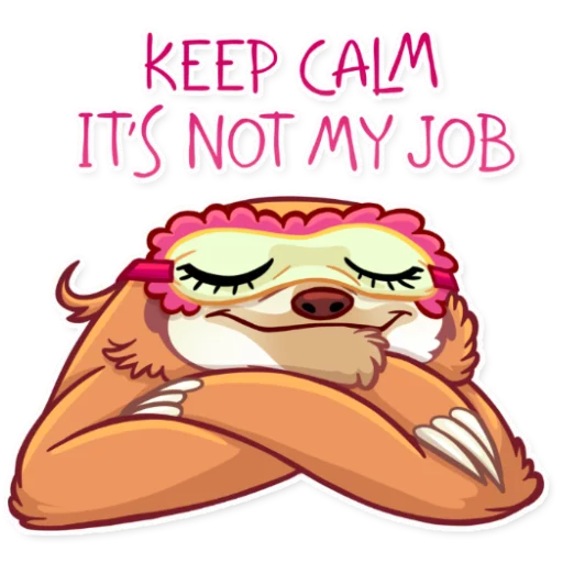 😌 Стикер «Pretty Lazy» для Telegram