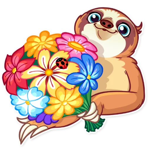 💐 Стикер «Pretty Lazy» для Telegram