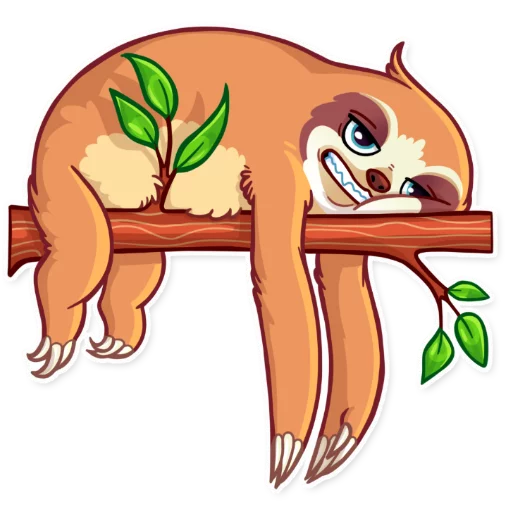 😬 Стикер «Pretty Lazy» для Telegram