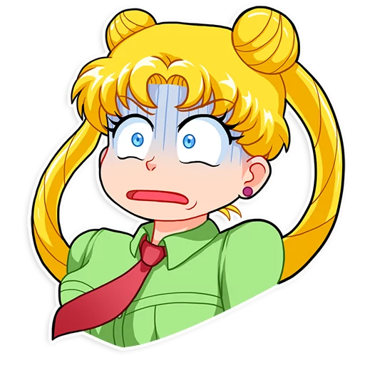 😨 Стикер «Sailor Moon» для Telegram