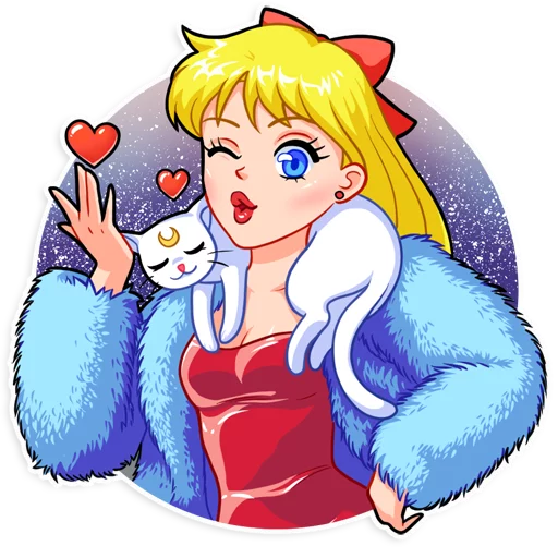 😘 Стикер «Sailor Moon» для Telegram