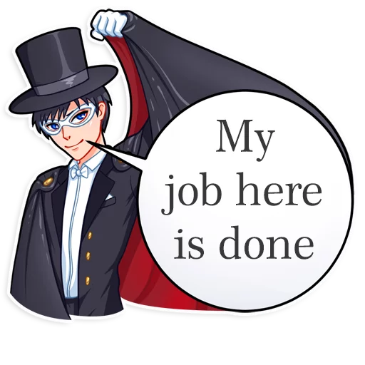 👨‍💼 Стикер «Sailor Moon» для Telegram
