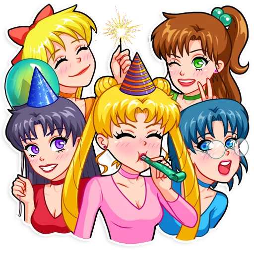 🥳 Стикер «Sailor Moon» для Telegram
