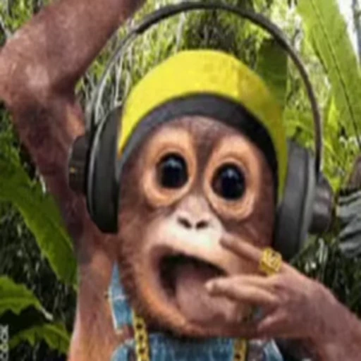 🎧 Стикер «Primates» для Telegram