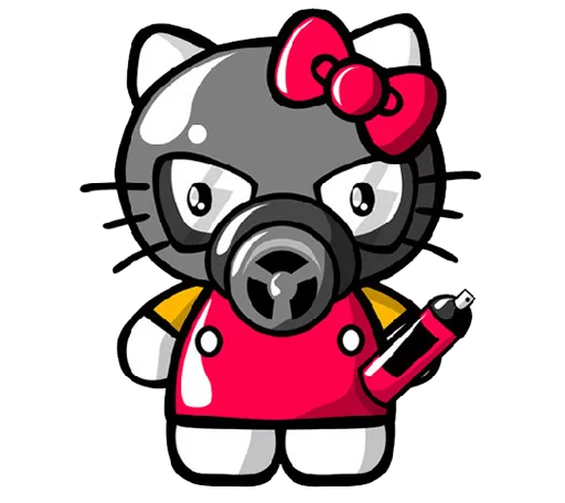 👿 Стикер «Ati-kitty» для Telegram