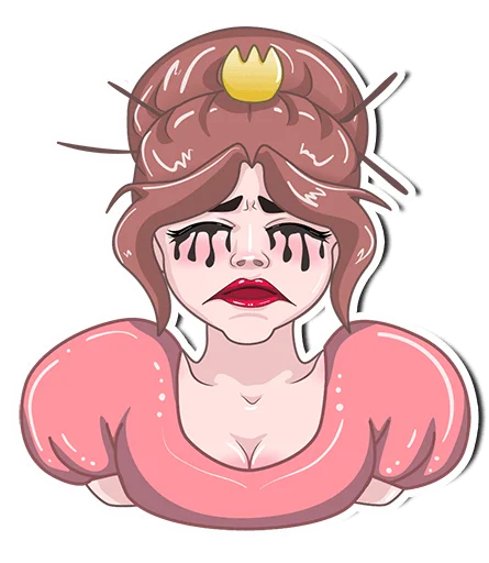 😭 Стикер «PrincessBrina» для Telegram