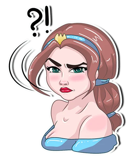 🤨 Стикер «PrincessBrina» для Telegram