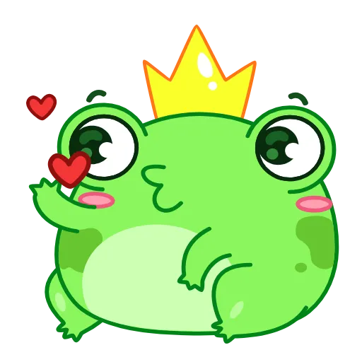 😘 Стикер «Царевна-лягушка» для Telegram