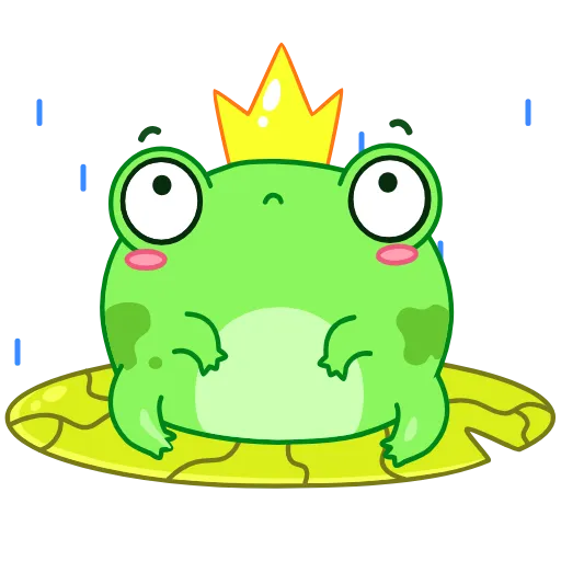 🌧 Стикер «Царевна-лягушка» для Telegram