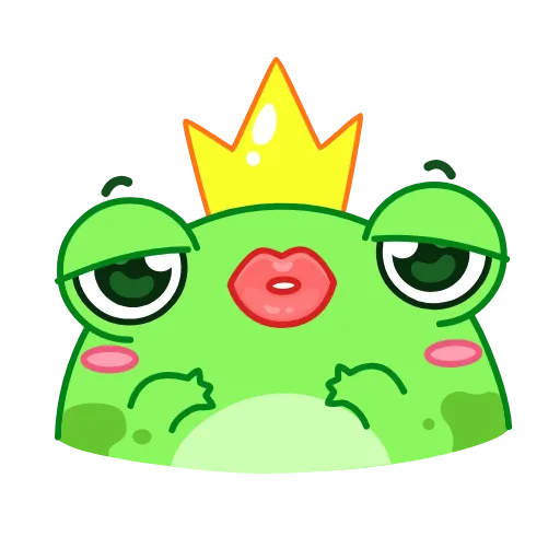 😘 Стикер «Царевна-лягушка» для Telegram