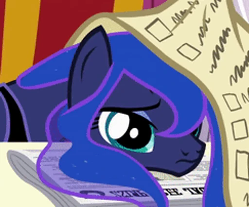 😞 Стикер «Princess Luna» для Telegram