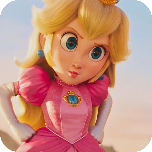 😠 Стикер «Princess Peach» для Telegram