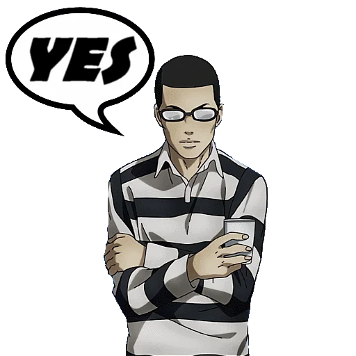 👍 Стикер «PRISON SCHOOL» для Telegram