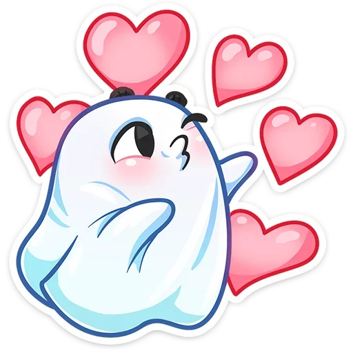 😘 Стикер «Бу-у-у-у-у&; Самое милое Привиденьице ваших диалогов» для Telegram