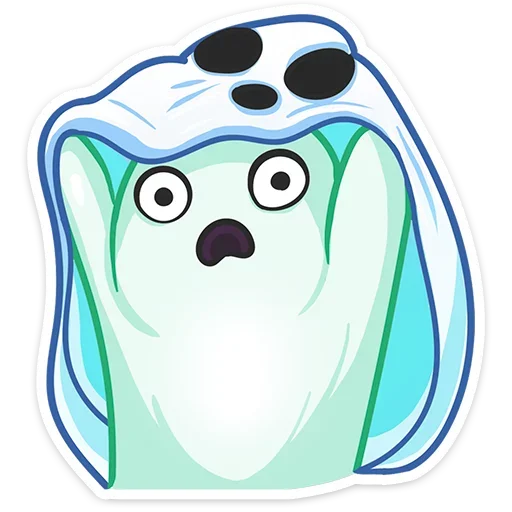 👻 Стикер «Бу-у-у-у-у&; Самое милое Привиденьице ваших диалогов» для Telegram