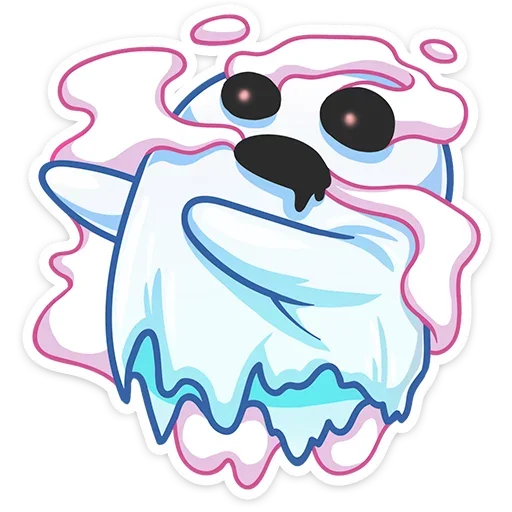 👻 Стикер «Бу-у-у-у-у&; Самое милое Привиденьице ваших диалогов» для Telegram