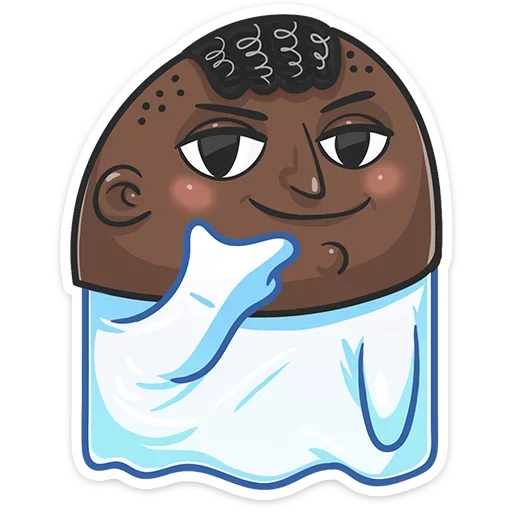 😱 Стикер «Бу-у-у-у-у&; Самое милое Привиденьице ваших диалогов» для Telegram