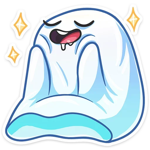 🤤 Стикер «Бу-у-у-у-у&; Самое милое Привиденьице ваших диалогов» для Telegram
