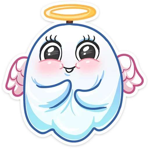 👼 Стикер «Бу-у-у-у-у&; Самое милое Привиденьице ваших диалогов» для Telegram