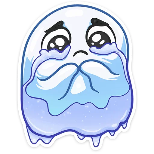 😭 Стикер «Бу-у-у-у-у&; Самое милое Привиденьице ваших диалогов» для Telegram