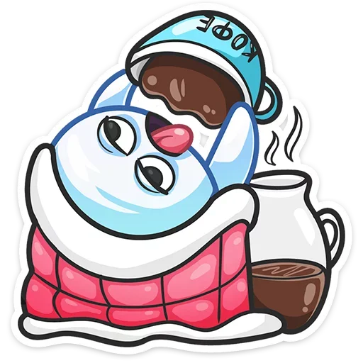 ☕ Стикер «Бу-у-у-у-у&; Самое милое Привиденьице ваших диалогов» для Telegram