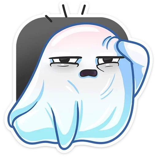 🤧 Стикер «Бу-у-у-у-у&; Самое милое Привиденьице ваших диалогов» для Telegram