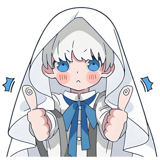 👍 Стикер «Призрак-кун» для Telegram
