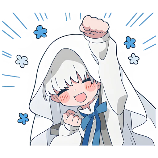 🥳 Стикер «Призрак-кун» для Telegram