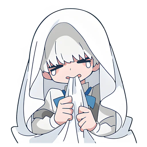 😢 Стикер «Призрак-кун» для Telegram