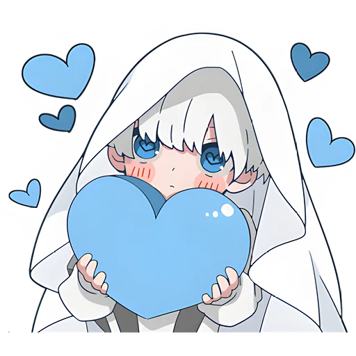 ❤️ Стикер «Призрак-кун» для Telegram