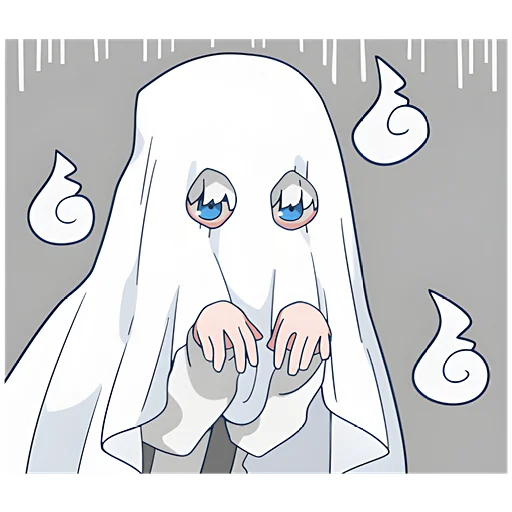 👻 Стикер «Призрак-кун» для Telegram