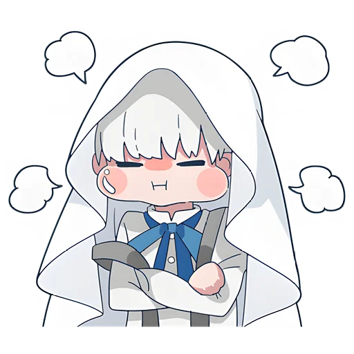😤 Стикер «Призрак-кун» для Telegram
