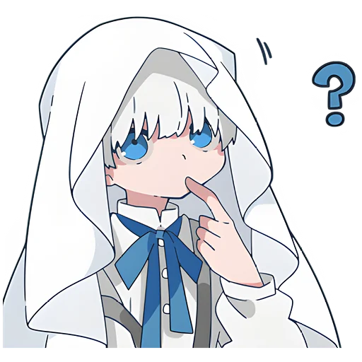 🤔 Стикер «Призрак-кун» для Telegram