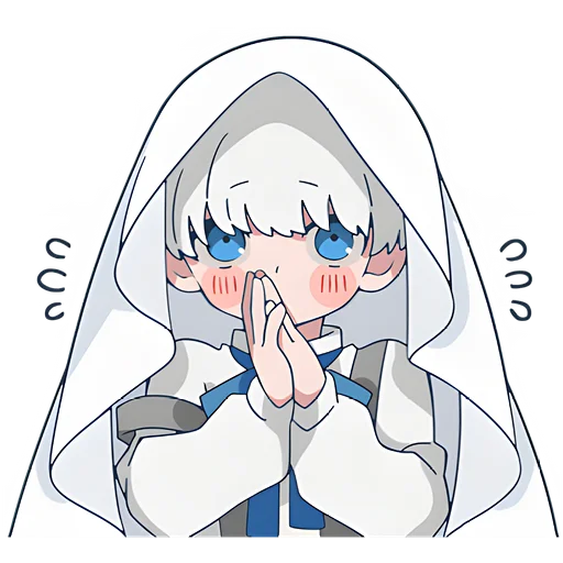 🙊 Стикер «Призрак-кун» для Telegram