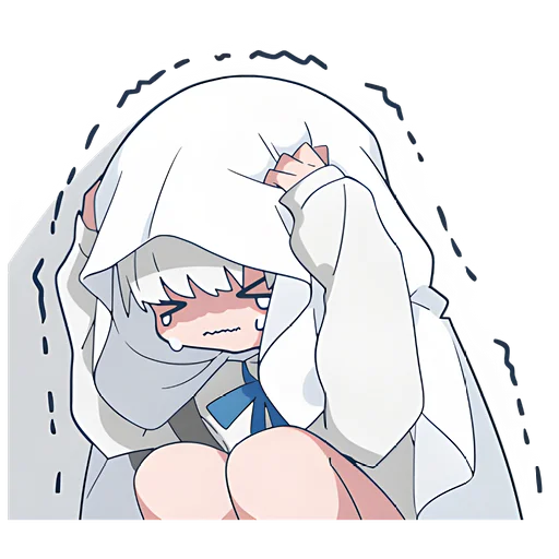 😞 Стикер «Призрак-кун» для Telegram