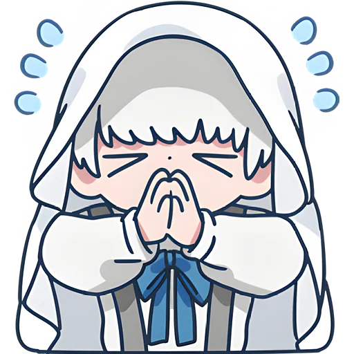 🙏 Стикер «Мини призрак» для Telegram