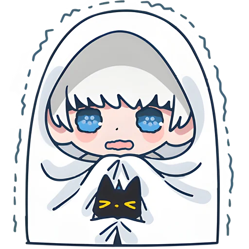 😨 Стикер «Мини призрак» для Telegram