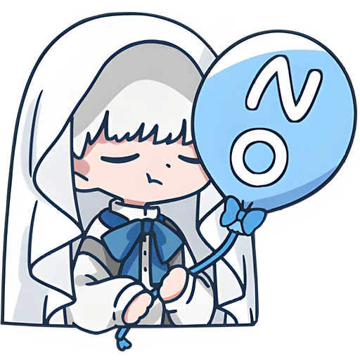 🙅 Стикер «Мини призрак» для Telegram