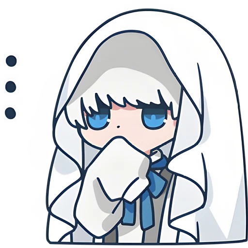 🫢 Стикер «Мини призрак» для Telegram