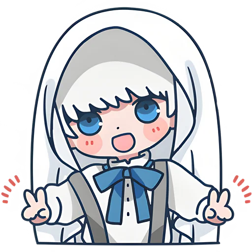 ✌️ Стикер «Мини призрак» для Telegram